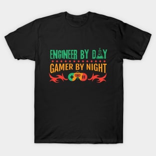 Engineer By Day Gamer By Night T-Shirt